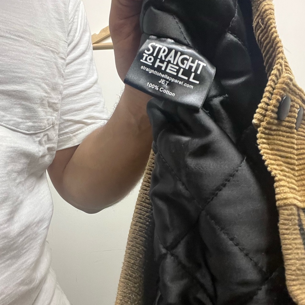 Straight to Hell Brown Corduroy Jacket - Picture 4 of 8